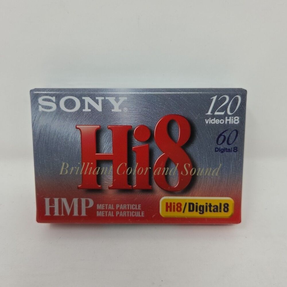 Sony P6-120HMP Hi8 HMP DIGITAL8 60 / 120min Blank Video Cassette New Sealed